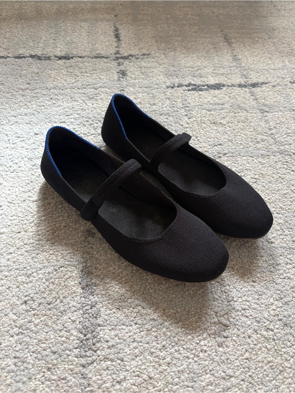Rothy’s The Square Mary Janes Black Size 7